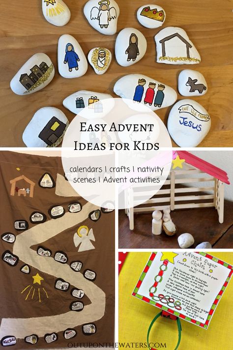 Jesus Advent Calendar For Kids, Christmas Craft Advent Calendar, Advent Classroom Activities, Christian Christmas Advent Ideas, Advent Calendar Kindergarten, Advent Festival Ideas, Diy Christian Advent Calendar, Christian Advent Calendar Ideas Diy Kids, Christmas Story Advent Calendar