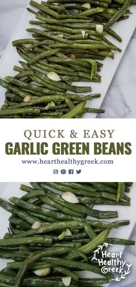 Greek Green Beans, Garlic Green Bean Recipes, Green Beans Side, Healthy Green Beans, Green Bean Dishes, Parmesan Green Beans, Steamed Green Beans, Garlic Green Beans, Roasted Green Beans