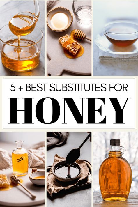 Honey is a sweet and floral addition to many, many recipes, but if you’re all out and need a substitute (or you're looking for a vegan alternative), these 5 best honey substitutes have you covered! From taste and consistency to the best culinary uses, this comprehensive guide provides you with everything you need to pick the perfect honey substitute. Substitute For Honey, Honey Substitute, Yogurt Breakfast Bowl, Rose Recipes, Best Honey, Beautiful Food Photography, Ingredient Substitutions, Vegan Alternatives, Many Many