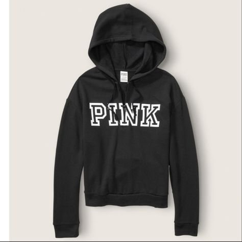 Victoria Secret Pink Sweatshirts, Vs Pink Hoodie, Pink Hoodie Victoria Secret, Tunic Hoodie, Pure Black, Half Zip Sweatshirt, Pink Crewneck, Quarter Zip Sweatshirt, Hoodie Pullover