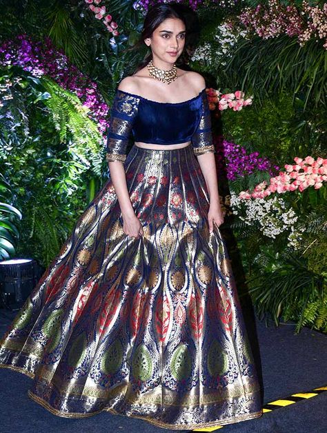 Indian Wedding Reception Outfits, Wedding Reception Outfit, Reception Outfits, Aditi Rao Hydari, Aditi Rao, Lehnga Dress, Traditional Indian Outfits, Indian Gowns Dresses, K Fashion