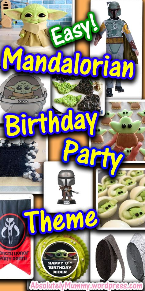 Get everything you need to throw a fantastic Mandalorian birthday party! Mandalorian Theme Party, Mandalorian Party Ideas, Mandalorian Birthday Party Ideas, Mandalorian Birthday Party, Mandalorian Party, Mandalorian Birthday, Star Wars Themed Birthday Party, Yoda Birthday, Yoda Party