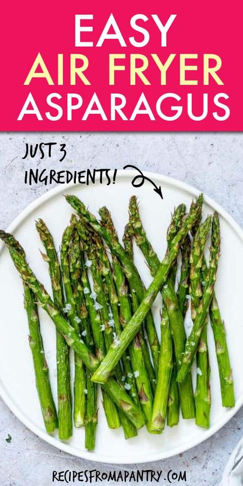 Air Fried Asparagus, Asparagus In The Air Fryer, Air Fryer Asparagus, Fried Asparagus, Easy Potluck Recipes, Asparagus Recipes Baked, Cooks Air Fryer, Asparagus Fries, Recipes Oven