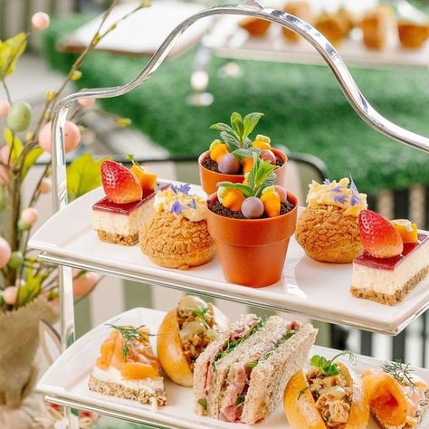 AfternoonTea.co.uk on Instagram: "Enjoy a egg-cellent experience with the Roast Easter Afternoon Tea, available 16th March - 6th April 2024. Book now to avoid disappointment ! Link in bio to find out more and book..." Easter Afternoon Tea, Easter Party, High Tea, Tea Room, Afternoon Tea, Easter, Tea