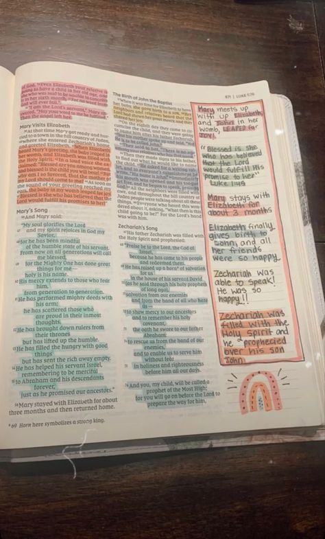 Bible Highlighting And Notes, Best Bible For Journaling, Aesthetic Bible Note Taking, Bible Margin Notes, Highlighted Bibles, Niv Bible Journaling, Bible Highlighting System Simple, Color Coded Bible Highlighting, Bible Highlighting Key