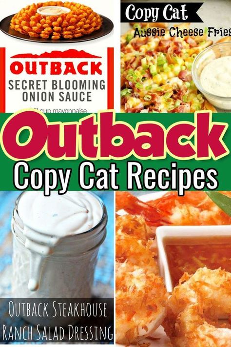 Outback Steakhouse Shrimp On The Barbie, Outback Toowoomba Sauce, Outback Grilled Chicken On The Barbie, Outback Steak Dip Recipe, Outback Menu Food, Pina Koala Recipe Outback, Copycat Outback Ranch, Outback Tiger Dill Sauce, Outback Croutons Recipe