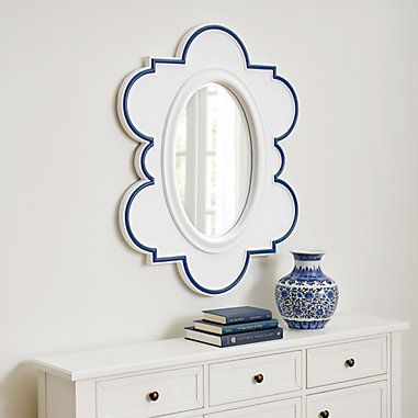 Tufted Bedding, Woven Charger, Rope Mirror, White Molding, Sea Ranch, Outdoor Mirror, Cool Mirrors, Room Goals, Ink Blue