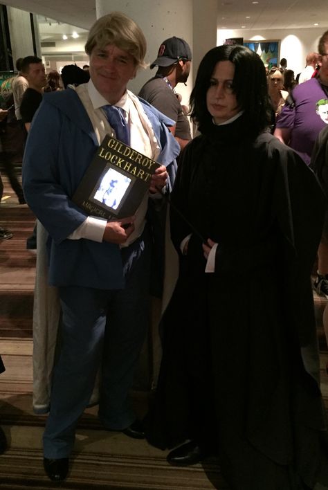 Gilderoy Lockhart and Professor Snape. Snape X Lockhart, Snape Cosplay, Gilderoy Lockhart, Severus Rogue, Professor Snape, Harry Pottah, Dont Call Me, Severus Snape, Harry Potter Fan Art