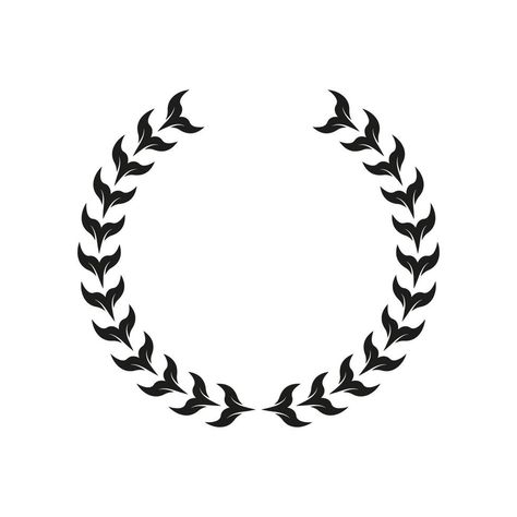 Laurel Wreath Reward Black Silhouette Icon. Olive Leaves Branch Trophy for Leader Glyph Pictogram. Chaplet Round Award for Winner Emblem. Leaf Twig Victory Symbol. Isolated Vector Illustration. Victory Symbol, Catholic Tattoos, Olive Leaves, Creative Poster, Creative Poster Design, Black Silhouette, Laurel Wreath, Olive Leaf, Creative Posters