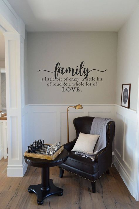 Family Wall Decals, Family Wall, Love Wall, Wall Decal Sticker, Stencils Wall, Vinyl Lettering, Decoration Design, Vinyl Wall Decals, Wall Sticker