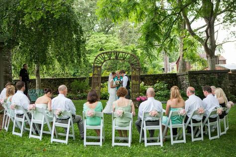 My sister's beautiful intimate wedding ceremony. Cakes Videos, Cakes Disney, Fonts Wedding, Wedding Ceremony Seating, Backyard Wedding Ceremony, Small Weddings Ceremony, Wedding Ceremony Ideas, To Love, Wedding Small