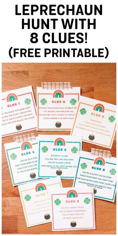 St Patricks Day Scavenger Hunt School, St Patrick's Day Scavenger Hunt Free Printable, Leprechaun Scavenger Hunt Clues, St Patricks Day Leprechaun Hunt, St Patrick's Day Scavenger Hunt Clues, Leprechaun Scavenger Hunt For School, Saint Patrick’s Day Scavenger Hunt, St Patrick’s Day Treasure Hunt Free, St Patrick's Day Treasure Hunt