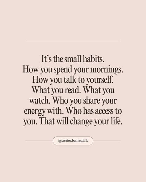 Comment below what habits you could change that might change your life. Serving up daily motivation 💪 ✨ @creator.businesstalk ✨ @creator.businesstalk ✨ @creator.businesstalk Empowerment quotes I Motivational quotes I Inspirational quotes I Aspirational quotes I UGC Content Creators I Content Creators I Coaches I Motivational Coaches I Life Coaches I Growth I Building empires I Build confidence I Mindset I Success quotes I Powerful quotes I Self love I International Content Creator Communit... Changing Your Mindset Quotes, Change Mindset Quotes Motivation, Aspirational Quotes, Content Quotes, Contentment Quotes, Ugc Content, Your Life, Build Confidence, Empowerment Quotes