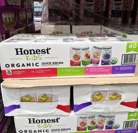 🍎🍇🍓 $9.99 for 40 boxes of #honest juice boxes!!! These have a fraction of the sugar that most juice boxes have and they are #organic ☺️ I… Honest Kids Juice Boxes, Honest Juice Boxes, Halloween Snack Mix, Lemonade Punch, Best Lemonade, Kids Juice, Halloween Snack, Organic Juice, Juice Boxes