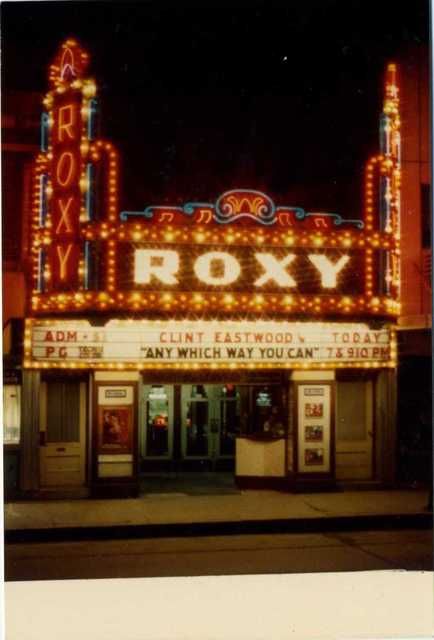 Roxy Theatre, Northampton, Pa.  http://cinematreasures.org/ Annie Props, Roxy Theater, Pennsylvania History, Theatre Sign, Neon Signage, Theatre Interior, Imperfection Is Beauty, Vintage Neon, Movie Theaters