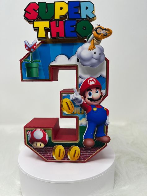 Super Mario Birthday, Super Mario 3D Numbers and Letters, Mario and Luigi Birthday, Super Mario Party Decor, Super Mario Party, Mario Party - Etsy 3d Numbers, Mario Y Luigi, Super Mario 3d, Super Mario Birthday, Super Mario Party, Newark Nj, Party Centerpiece, Mario Birthday, Mario Bros.