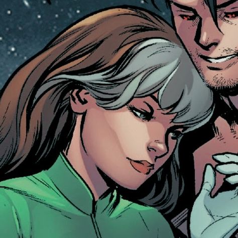 Marvel Matching Icons Comic, X Men Matching Icons, Xmen Matching Icons, Rogue Pfp Xmen, Rogue Comic Icons, Rouge Pfp Xmen, Gambit And Rogue Matching Pfp, Xmen Matching Pfp, Rogue And Gambit Matching Icons