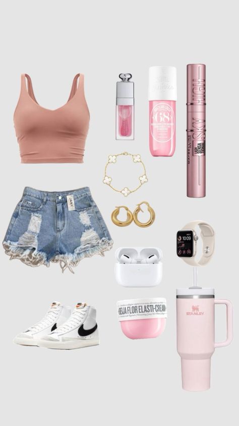 Cute Basic Preppy Outfits, Preppy Cute Summer Outfits, Preppy Summer Outfits For School, Outfits For Blondes, Popular Girl Outfits, Cute Teenage Outfits, Beachy Fits, Outfits Teenage Girl, Fashion Outfits Trendy