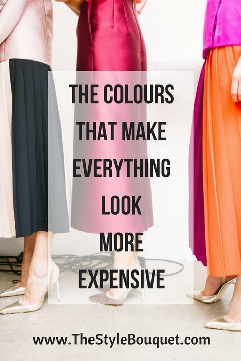 Colors That Make You Look Rich, Colours That Make You Look Expensive, How To Look Expensive Book, Colorful Elegant Outfits, Colorful Classy Outfits, How To Dress Elegantly, How To Dress Expensive, How To Look Expensive Outfits, How To Dress Rich