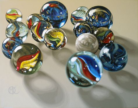 Marike Kleynscheldt ACRYLIC Marbles Images, Ap Studio Art, Colored Pencil Techniques, 수채화 그림, Realistic Paintings, Marble Art, A Level Art, Healing Herbs, April 13