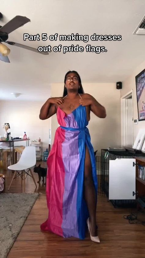 Bi Flag Outfit, Diy Pride Outfit, Lesbian Pride Outfits, Lgbt Prom, Bi Pride Outfit, 80s Shoot, Gay Prom, Lgbtq Outfit, Lesbian Humor