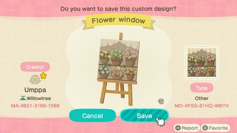 Happy Home Paradise, Cottagecore Animal Crossing, Flag Code, Frog Theme, Leaf Animals, Acnh Design, Flower Window, Frog Design, Animal Crossing Game