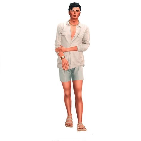 Male look Male Lookbook, Sims 4 Male, Sims 4 Men Clothing, Sims Hair, Summer Lookbook, The Sims 4, Men Clothing, The Sims, Sims 4