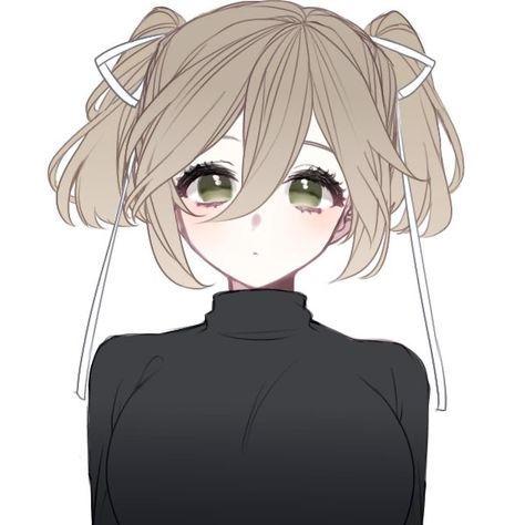 Anime Hairstyles Drawing Reference, Anime Pigtails Reference, Pig Tail Drawing, Anime Pigtails Drawing, Anime Hairstyle Female, Anime Hair Styles Female, Cute Anime Hairstyles Female, Hairstyles Anime Female, Anime Hairstyles Female Hair Reference