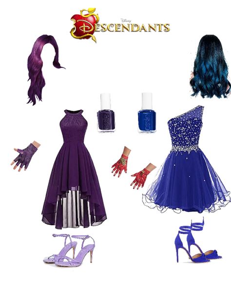 Descendants Outfit | ShopLook Disney Descendants Inspired Outfits, Descendants Evie Outfits, Descendants Dresses, Evie Descendants Outfit, Descendants Halloween Costumes, Descendants Outfit Ideas, Descendants Dress, Mal Descendants Costume, Gangster Halloween Costumes