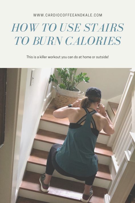 USE STAIRS TO BURN CALORIES!  Great at home workout ! Stair Exercises, Sister Ideas, Cardio Circuit, 30 Day Abs, Cardio Workout At Home, Step Workout, At Home Workout, Killer Workouts, Cardio Workouts