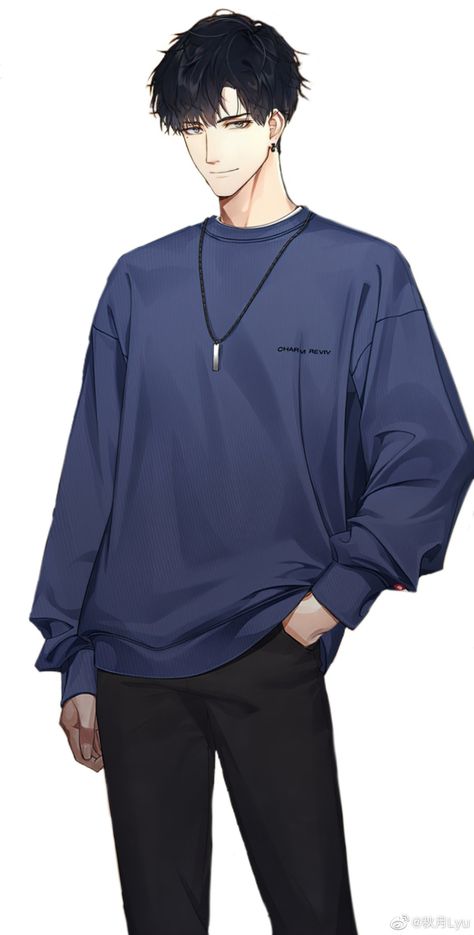 Male Hoodie Drawing Reference, Anime Guy Outfits Casual, Male Front View Reference, Anime Guy Clothes, Casual Male Poses Reference Drawing, Anime Clothes Male, Male Clothing Drawing Casual, Anime Boy Outfit Ideas, Guy Clothes Drawing