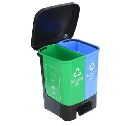 Nilkamal Twin Color Dustbin for Home, Kitchen, Restaurant Blue and Green (10+10 LTR.) Check more at https://marketstrend.store/2021/12/07/nilkamal-twin-color-dustbin-for-home-kitchen-restaurant-blue-and-green-1010-ltr/ Dust Bin, Reducing Waste, Reduce Waste, Compost Bin, Make A Difference, Worlds Of Fun, Blue And Green, Home Kitchen, Trash Can