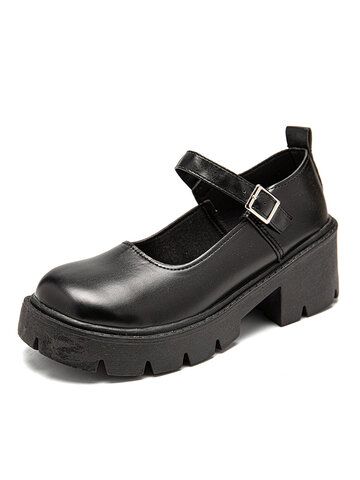 I found this amazing Women Casual Comfy Hasp Mary Jane Platform Wedges Shoes with US$34.99,and 14 days return or refund guarantee protect to us. --Newchic Maryjane Platforms Shoes, Womens Platform Shoes, Black Slip-on Mary Janes With Rubber Sole, Black Slip-on Mary Janes With Removable Insole, Black T-strap Mary Janes With Buckle Closure, Platform Wedges Shoes, Black Mary Janes With Rubber Sole, Medium Width, Wedges Shoes, Women Platform Shoes