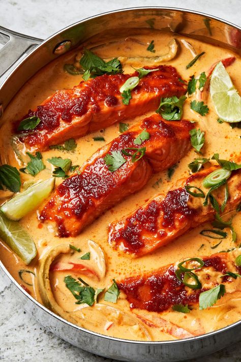 Finish Salmon Soup, Coconut Salmon, Curry Broth, Curry Salmon, Cherish Your Loved Ones, Salmon Curry, Moms Recipes, The Modern Proper, Modern Proper