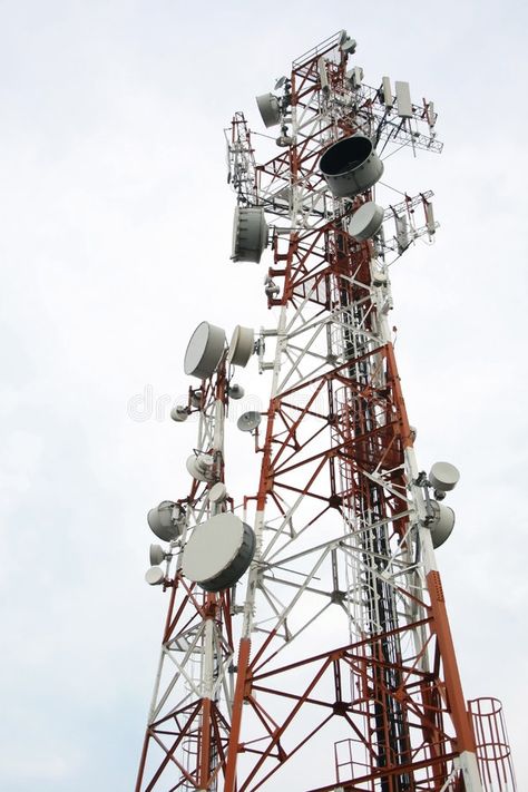 Cellular tower. Two cellular communication towers on a cloudy day , #sponsored, #cellular, #tower, #Cellular, #communication, #day #ad Globe Telecom, Strong Tower Images, Communication Tower, Stratosphere Tower, Tribune Tower Chicago, Zytglogge Clock Tower, Cloudy Day, Art Practice, Illustration Artwork