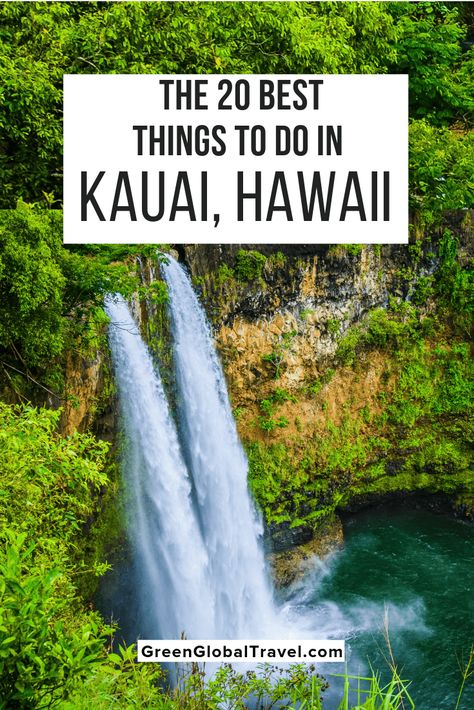 The 20 Best Things to Do in Kauai, Hawaii (For Nature Lovers) Kauai Things To Do, North Shore Kauai, Things To Do In Kauai, Hawaii Hikes, Kauai Travel, Hawaii Kauai, Kauai Vacation, Hawaii Things To Do, Hawaii Travel Guide