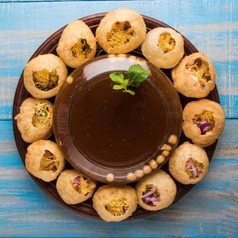 Gol Gappe, Pani Puri Recipe, Chilli Potato, Puri Recipe, Serving Ideas, Puri Recipes, Tamarind Paste, Tamarind Chutney, Pani Puri