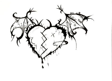 Emo Heart Drawings | Emo Heart Drawing http://13nemo131.deviantart.com/art/heart-2 ... Heart Pencil Drawing, Emo Heart, Halloween Pumpkin Carving Stencils, Perspective Drawing Architecture, Equine Portraits, Skull Art Drawing, Heart Drawing, Halloween Drawings, Hand Art Drawing