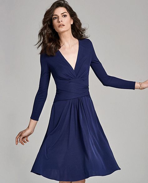 Kate Middleton Engagement Dress: Designer Daniella Helayel Brings Back… Kate Middleton Engagement Dress, Kate Middleton Engagement, Issa Dresses, Monsoon Dress, Navy Wrap Dress, Dress Engagement, Blue Wrap Dress, Engagement Dress, Middleton Style