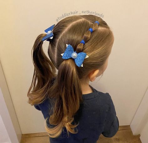 Easy Hairstyles For Preschoolers, Simple Toddler Hairstyles, Children's Hairstyle, Toddler Hairstyles Girl Fine Hair, Girl Hairdos, Cute Toddler Hairstyles, Girly Hairstyles, Easy Little Girl Hairstyles, Girl Hair Dos