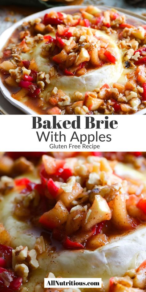 Not only is this an easy dessert idea, but it's one of the best appetizer evers and the perfect party food for a crowd that will impress. Elevate your next party or gathering to the next level with a crowd-pleasing recipe! Baked Brie With Apples, Brie With Apples, Party Food For A Crowd, Best Appetizers Ever, Brie Cheese Recipes, Easy Dessert Idea, Baked Brie Recipes, Best Appetizer, Brie Appetizer