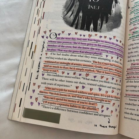 Next To You Book, Annotating Six Of Crows, Six Of Crows Book Aesthetic, Six Of Crows Annotation, Aesthetic Book Annotation, Leer Aesthetic, Annotating Books Aesthetic, Book Annotation Aesthetic, Book Annotation Ideas