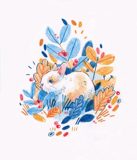 Leigh Ellexson, Kunst Inspo, Color Pencil Illustration, Posca Art, Animal Illustrations, Soyut Sanat Tabloları, Arte Sketchbook, Sketchbook Inspiration, Color Pencil Art