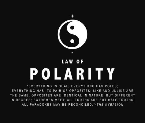 Law Of One Tattoo, Polarity Quotes, August Affirmations, Egyptian Spirituality, Law Of Polarity, Meaningful Word Tattoos, Polarity Therapy, Quantum Physics Spirituality, Manifesting Techniques