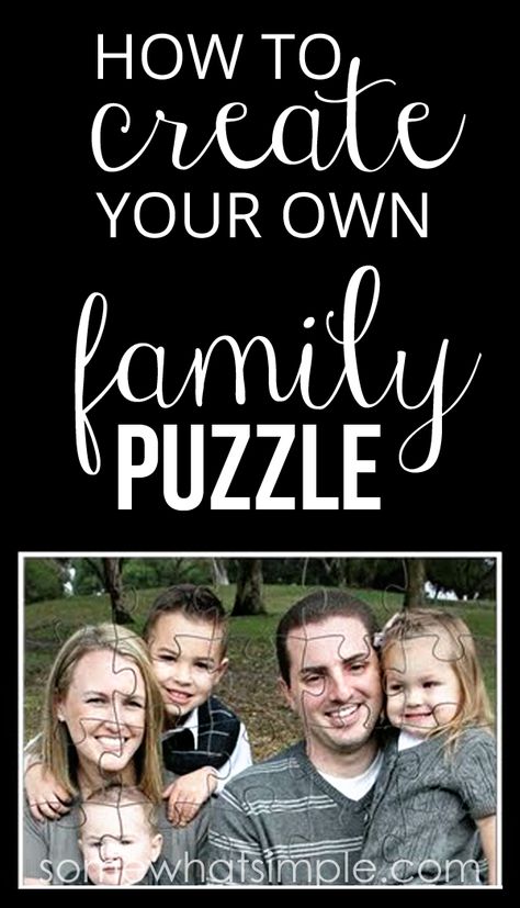 How to make your own family puzzle How To Make A Puzzle Diy, Photo Puzzle Diy, Sport Psychology, Puzzle Piece Crafts, August Crafts, Keepsake Ideas, Building Quotes, Family Puzzle, Puzzle Diy