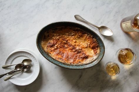 Teurgoule with Calvados: Normandy Rice Pudding | Our Modern Kitchen French Rice Pudding, French Pudding, Classic French Recipes, Gluten Free Pudding, Confit Garlic, Baked Rice Pudding, Easiest Dessert, Most Popular Desserts, Buckwheat Pancakes