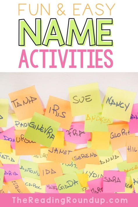 Recognizing Name Activities, Identifying Names Preschool, Preschool My Name Activities, Learning Name Games Preschool, Name Study Preschool, Introducing Names Activities, First Grade Name Activities, Names Activities Kindergarten, Name Activities First Grade