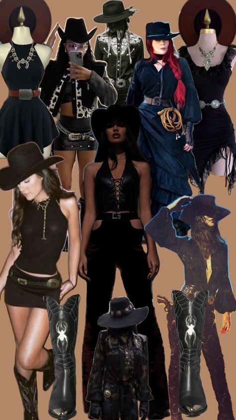 Gothabilly Fashion, Goth Cowgirl, Goth Cowboy, Country Girls, Cowboy, How To Wear