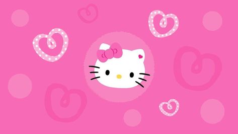 Hello Kitty Wallpaper for mobile phone, tablet, desktop computer and other devices HD and 4K wallpapers. Pita Merah, Pink And Black Wallpaper, 1366x768 Wallpaper Hd, 헬로키티 배경화면, Hot Pink Wallpaper, Hello Kitty Imagenes, Wallpaper Pink Cute, Pink Wallpaper Hello Kitty, Hello Kitty Wallpaper Hd