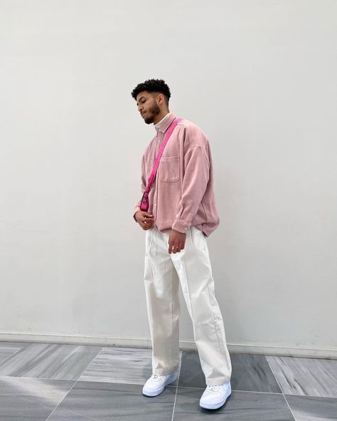 Soyevan on Instagram: “Pink pastel for day ☀️🍡” Pink Male Outfit, Creamy Outfit, Aesthetic Male Outfits, Trendy Boy Outfits, Pastel Outfit, Dope Outfits For Guys, Mens Trendy Outfits, Mens Outfit Inspiration, Pink Pastel